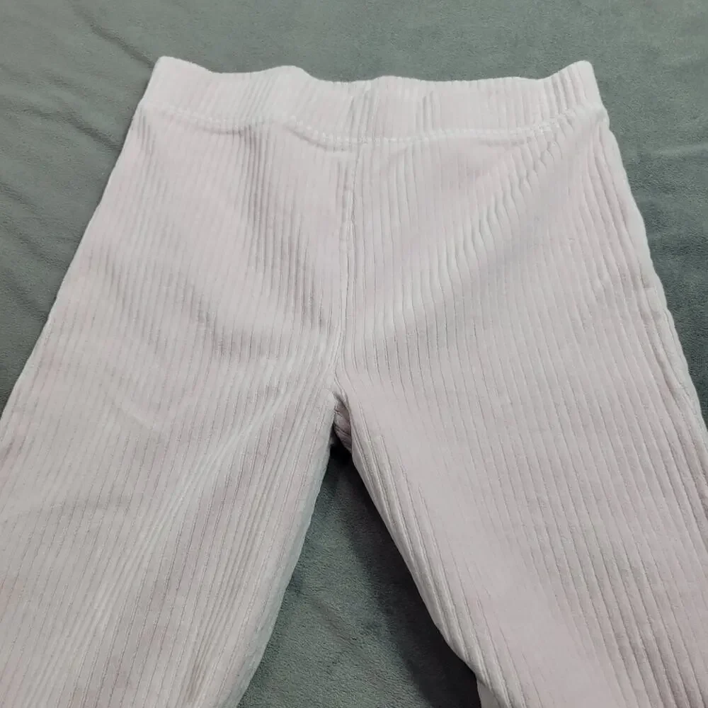 OshKosh Sweatpants Girls Size 12 Pink Corduroy Straight Slight Flare Comfy Pants